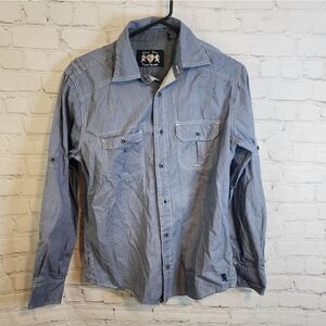 Men's English Laundry "Lion's Crest" longsleeve button-down shirt, size small